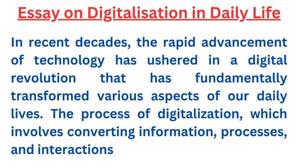 What Is Digitalization In Daily Life?